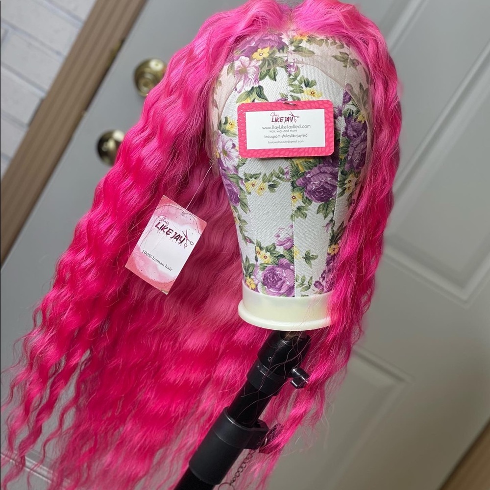 26” transparent lace wig custom color